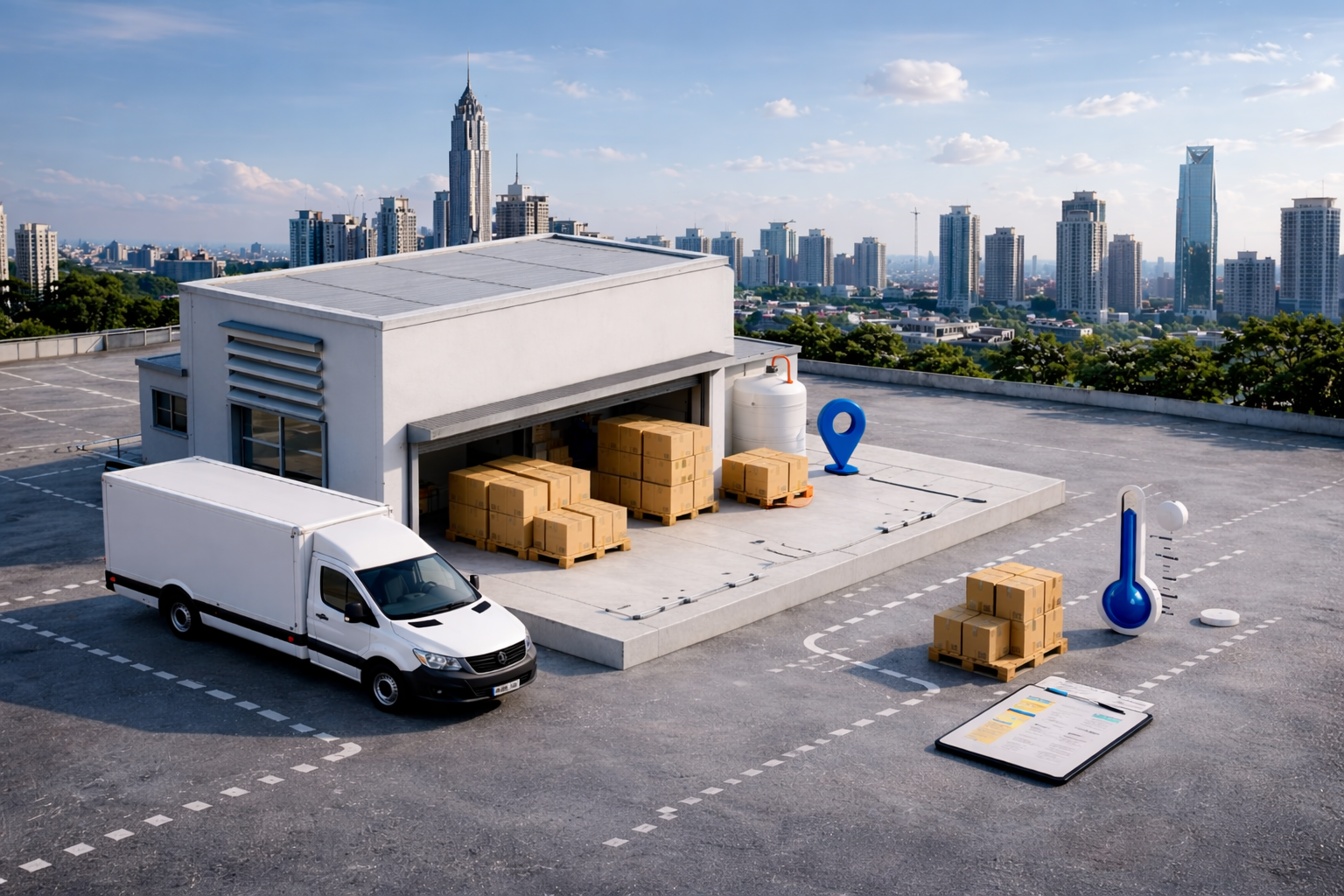 Wasil.AE warehouse and fleet